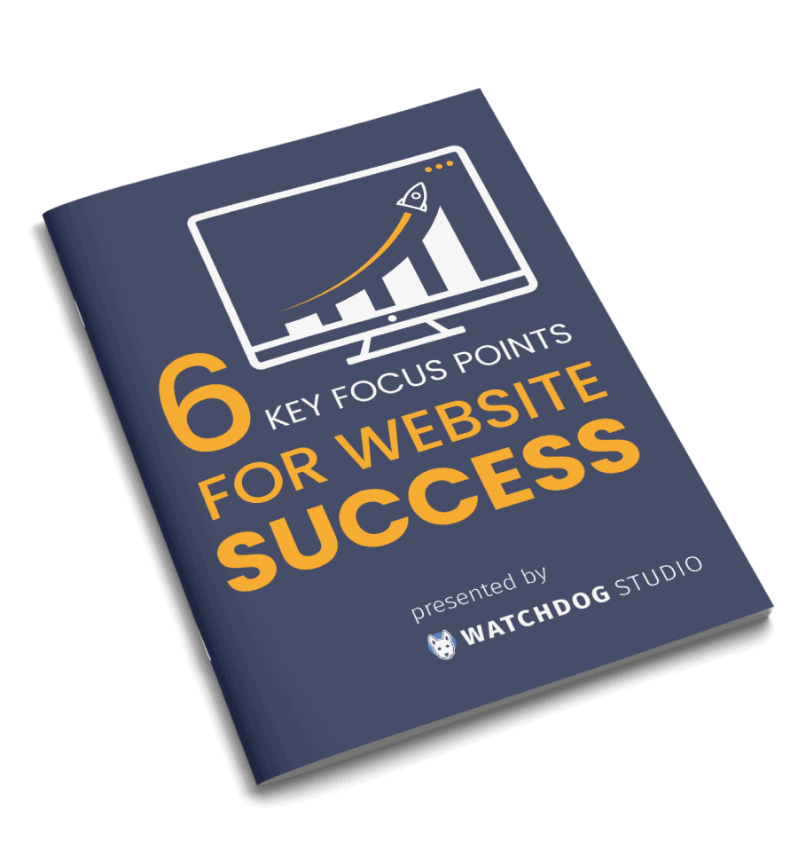 Cover of guide to 6 Key Focus Points for Website Success